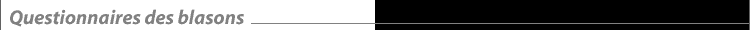 questionnaires des blasons